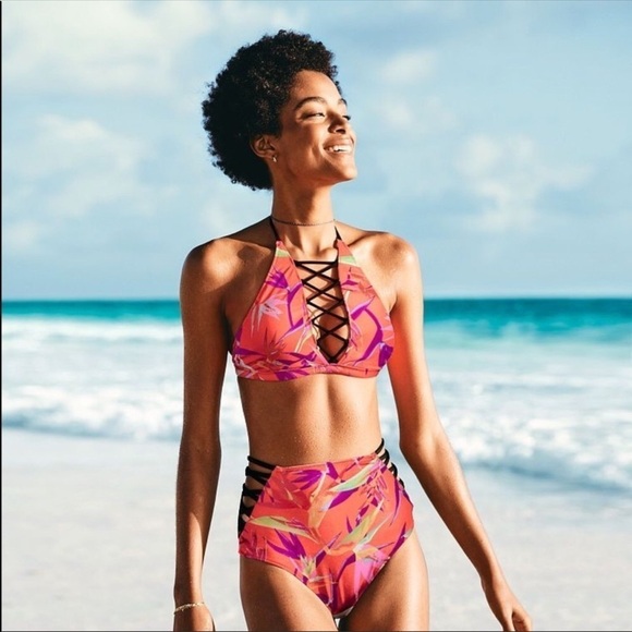 🔥WHOLESALE LOT🔥10 for 💲60🔥 Top only 💖Victoria’s Secret PINK Bikini High Neck - Picture 5 of 9